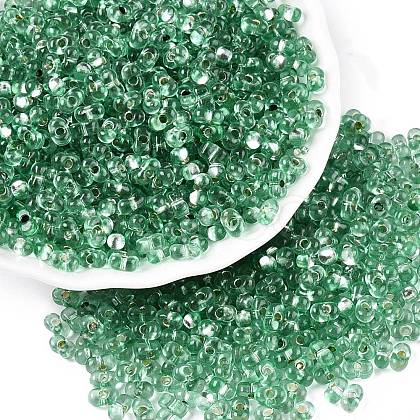 Baking Paint Transparent Glass Seed Beads SEED-N006-05J-1