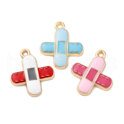 Alloy Enamel Pendants FIND-M060-15G-1