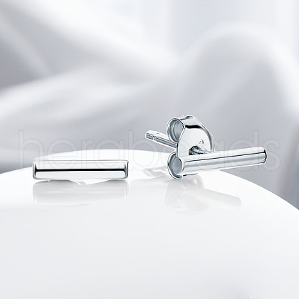 Stick S925 Sterling Silver Stud Earrings LA7874-1