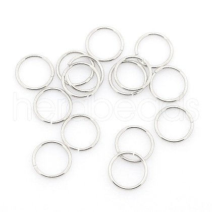 Tarnish Resistant 304 Stainless Steel Open Jump Rings STAS-J013-12xx1.2mm-01-1