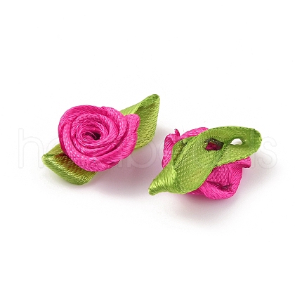 Polyester Rose Ornaments DIY-WH0308-242F-1