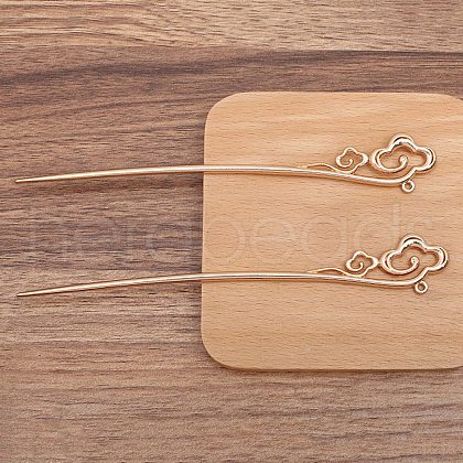 Ancient Style Alloy Hair Stick Finding PW-WGB506A-03-1