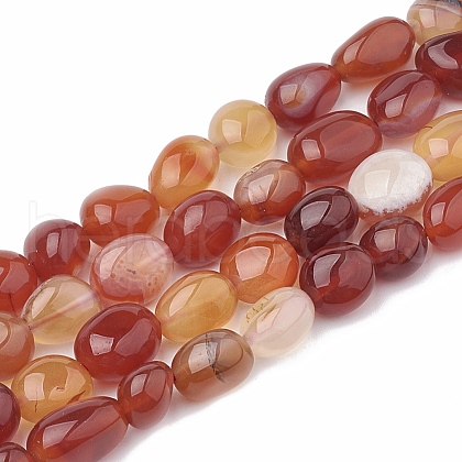 Natural Carnelian Beads Strands G-S331-8x10-018A-1