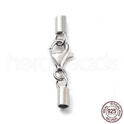 Anti-Tarnish 925 Sterling Silver Lobster Claw Clasps STER-P055-03C-P-1
