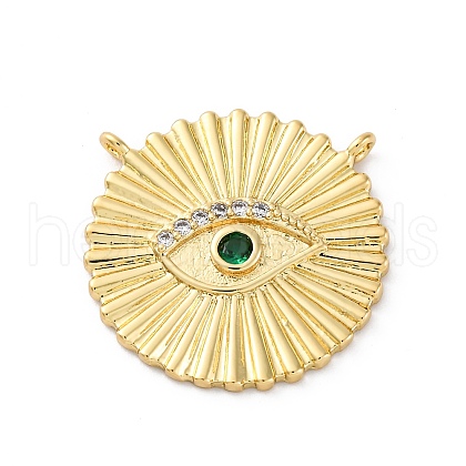 Brass Micro Pave Cubic Zirconia Pendants KK-S510-39G-01-1