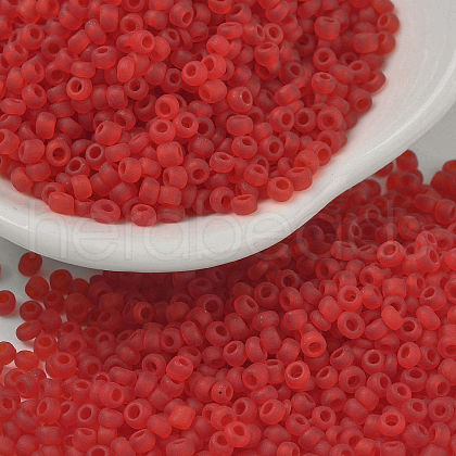 12/0 Frosted Round Glass Seed Beads X-SEED-A008-2mm-M5-1