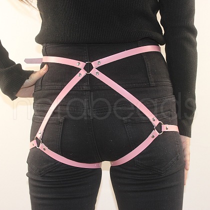 Alloy & Imitation Leather Waist Chains FS-WGFD006-03-1