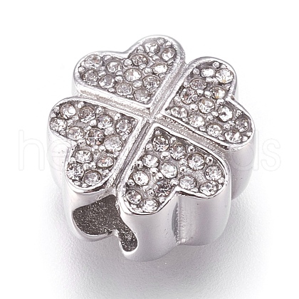 304 Stainless Steel European Beads STAS-O097-36P-1