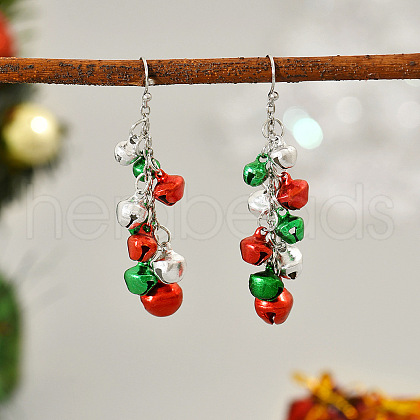 Christmas Bell Alloy Dangle Earrings WGF39B9-03-1