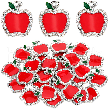 SUNNYCLUE 30Pcs Alloy Enamel Pendants FIND-SC0012-87-1