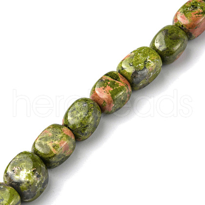 Natural Unakite Beads Strands G-F743-02R-1