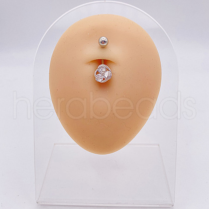 316L Surgical Stainless Steel Belly Rings WGDD0AB-17-1