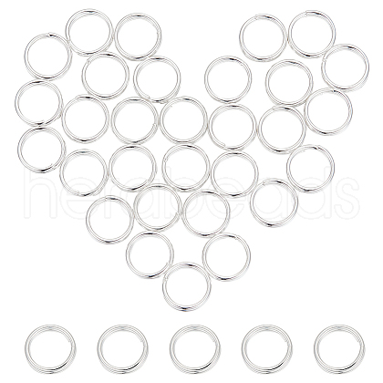 BENECREAT 925 Sterling Silver Split Jump Rings FIND-BC0005-42B-1