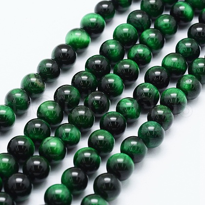Natural Tiger Eye Beads Strands X-G-F561-8mm-B01-1