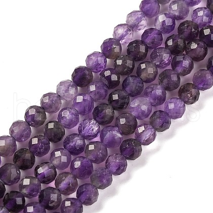 Natural Amethyst Beads Strands G-F770-C07-02AB-1