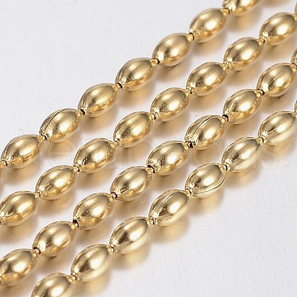 Handmade Ion Plating(IP) 304 Stainless Steel Ball Chains STAS-F136-14G-20m-1