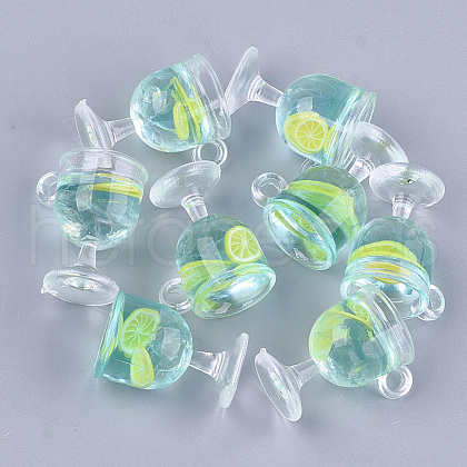 Resin Cup Pendants X-CRES-S359-11E-1