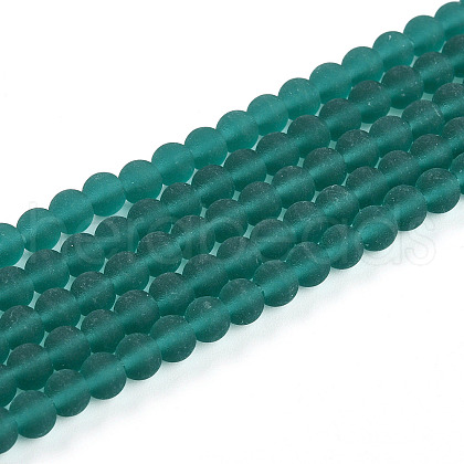 Transparent Glass Beads Strands GLAA-T032-T4mm-MD21-1