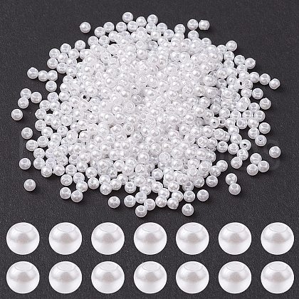 ABS Plastic Imitation Pearl Beads KY-KY0001-51-1