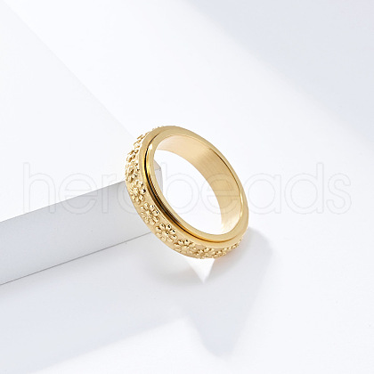 Simple Style 304 Stainless Steel Rotating Finger Rings FS-WGCAB4E-05-1