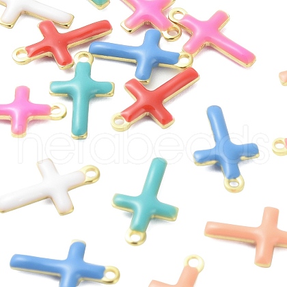 304 Stainless Steel Enamel Charms STAS-K303-01B-G-1