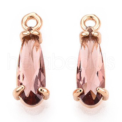Faceted Glass Pendants X1-GLAA-T010-004G-1
