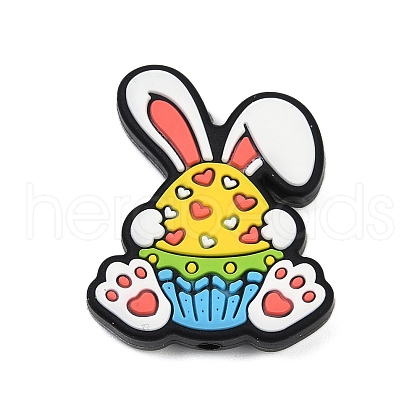 Easter Rabbit Silicone Beads SIL-V002-05A-1