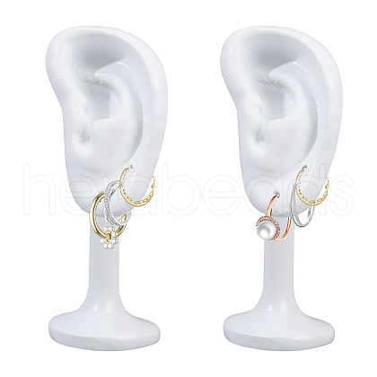 FINGERINSPIRE 2Pcs Resin Imitation Ear Jewelry Display Stands ODIS-FG0001-89A-1