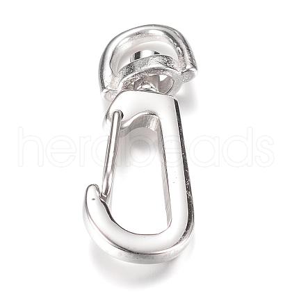 Tarnish Resistant 304 Stainless Steel Swivel Clasps STAS-R065-79-1