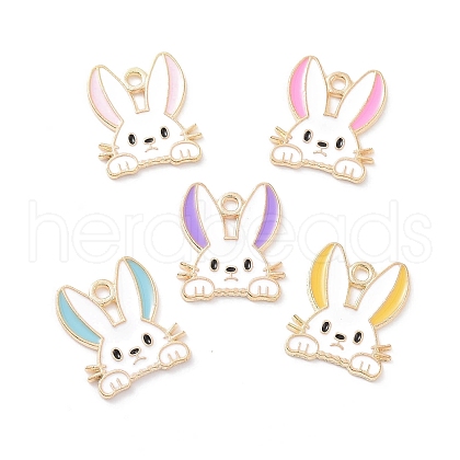 Alloy Enamel Pendants X-PALLOY-D015-08-1