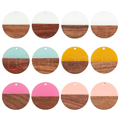 Ornaland Resin & Wood Pendants RESI-OL0001-03-1