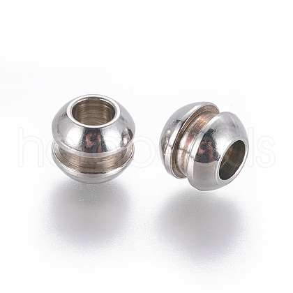 Tarnish Resistant 202 Stainless Steel Beads STAS-E464-19P-1