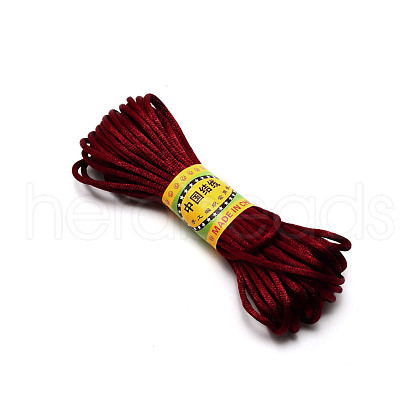 Polyester Rattail Satin Cord OCOR-WH0066-43D-1