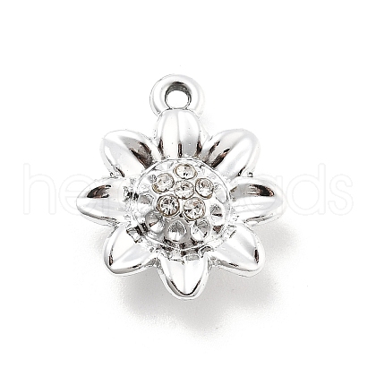 Alloy Rhinestone Pendants FIND-U026-22P-1