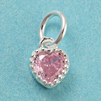 925 Sterling Silver Birthstone Charms STER-G035-01E-04-1