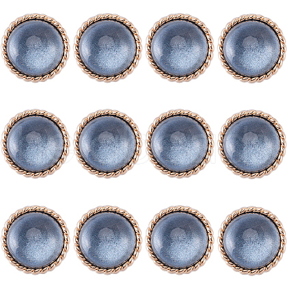 Gorgecraft 12Pcs ABS Plastic Shank Buttons BUTT-GF0003-47A-1