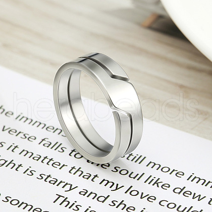 304 Stainless Steel Finger Rings FS-WGF5903-03-1