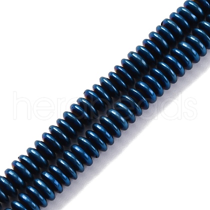 Electroplated Non-magnetic Hematite Beads Strands G-P571-B01-01F-1