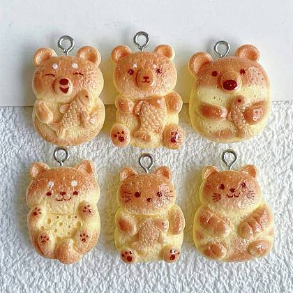 Cute Resin Pendants RESI-V005-005-1