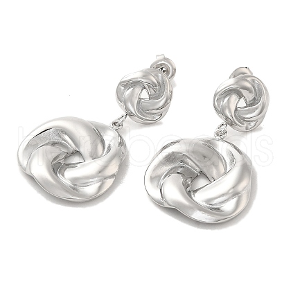 Non-Tarnish 304 Stainless Steel Stud Earrings EJEW-K268-08P-1