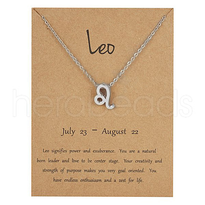 Alloy Constellation Pendant Necklaces WG6F1B2-19-1