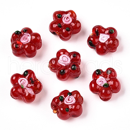 Handmade Lampwork Beads Strands LAMP-D015-08L-1