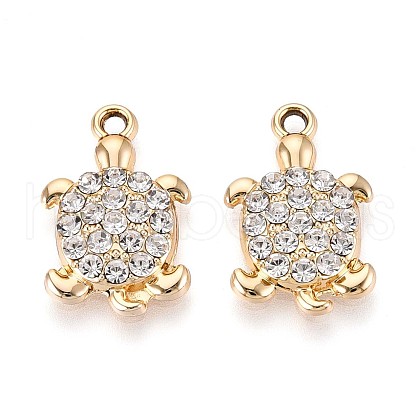 Alloy Rhinestone Pendants PALLOY-T090-61KCG-1