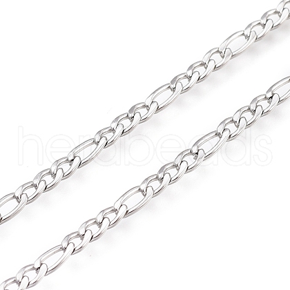 304 Stainless Steel Figaro Chain CHS-M003-12P-D-1