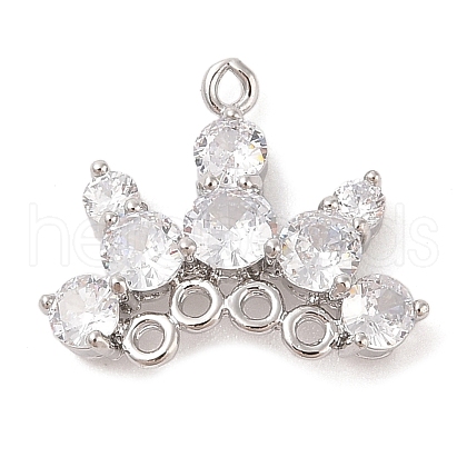 Brass Pave Clear Glass Chandelier Component Links KK-S388-19P-1