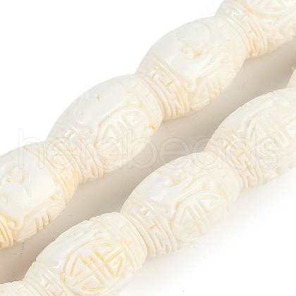 Synthetic Coral Carved Beads Strands CORA-M001-11-1