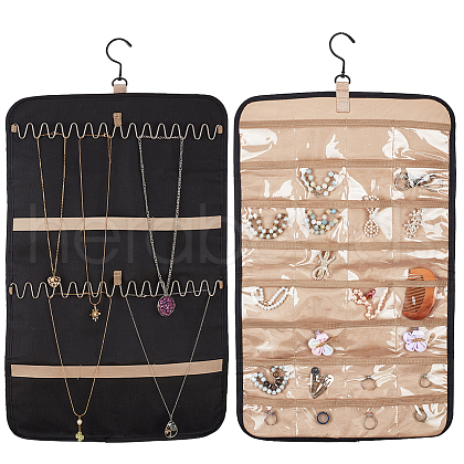 Non-Woven Jewelry Organizer Hanging Bag AJEW-WH0419-43-1