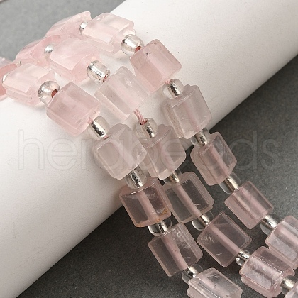 Natural Madagascar Rose Quartz Beads Strands G-Z087-D03-1
