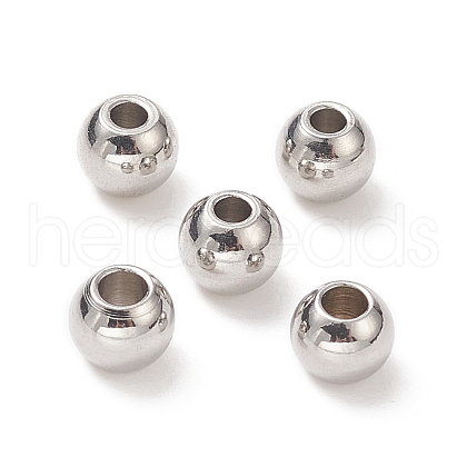 Tarnish Resistant 304 Stainless Steel Round Spacer Beads STAS-N020-18C-1