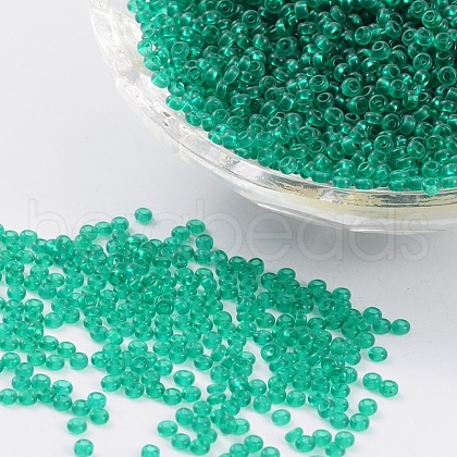 11/0 Grade A Transparent Glass Seed Beads X-SEED-Q006-F20-1